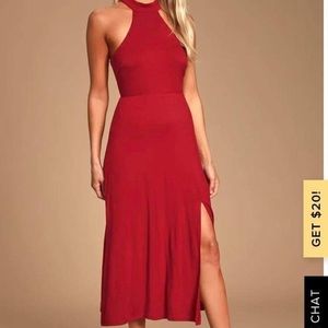 Lulus Midi Red Dress